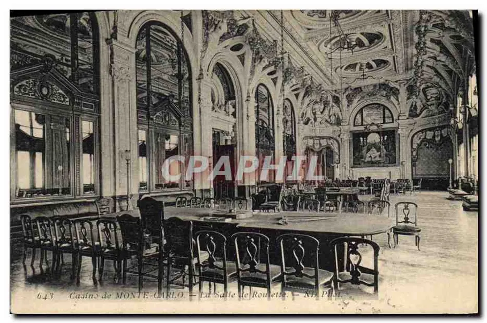 Casinos de MONTE-CARLO — La Salle de Roulette — ND. Phil. n° 643 - Vorderseite