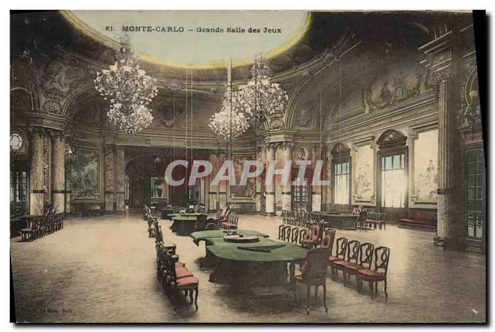 Monte-Carlo — Grande Salle des Jeux — Verlag Léon Paris, Nr. 81 - Vorderseite