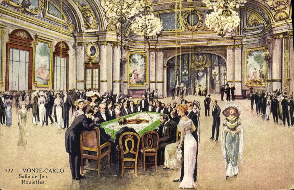 Monte-Carlo — Spielhalle. Roulette. — Édition Glitta Mont-Nicé - Vorderseite
