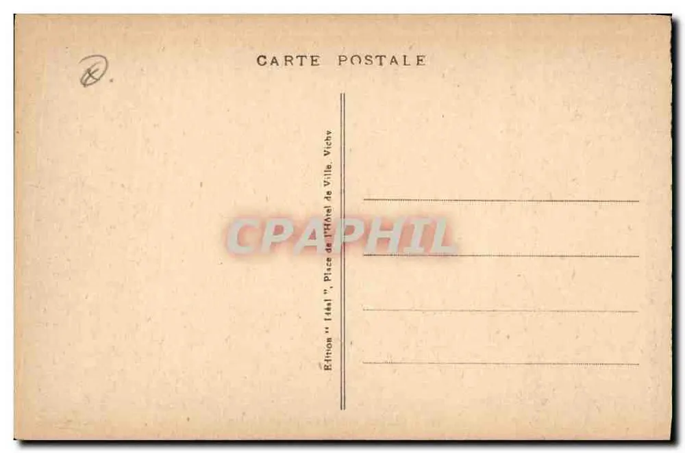 Vichy - Spielraum des Casinos — Edition 'Idéal' Nr. 331 - Rückseite