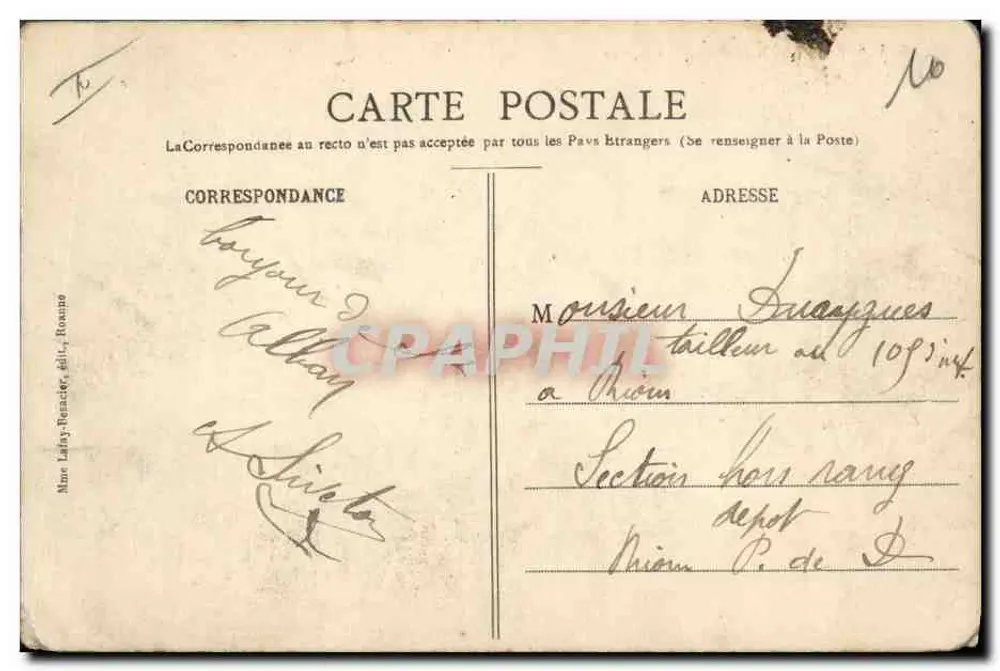 St-ALBAN-les-EAUX (Loire) - O Casino — editor Nino Léfèvre-Besnier, n° 348 - Verso