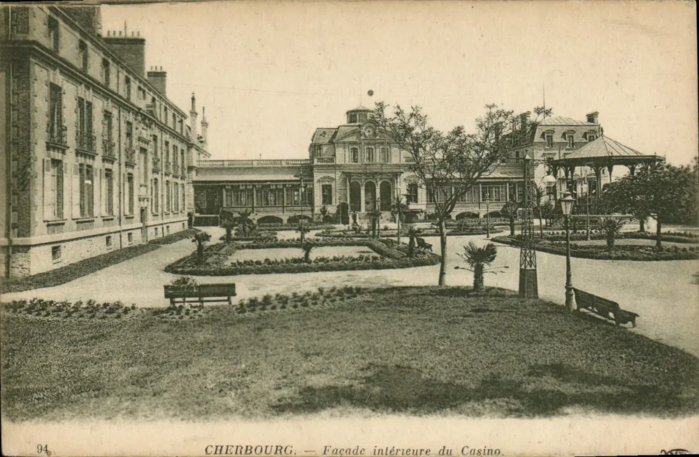 Cherbourg — Facha exterior do Casino — editor Anctins & Fils, n° 94 - Frente