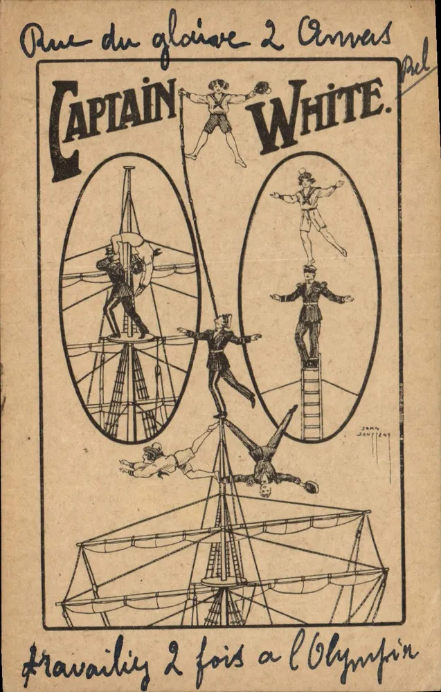 Captain White — Cirque — éditeur Jean Janin - Frente