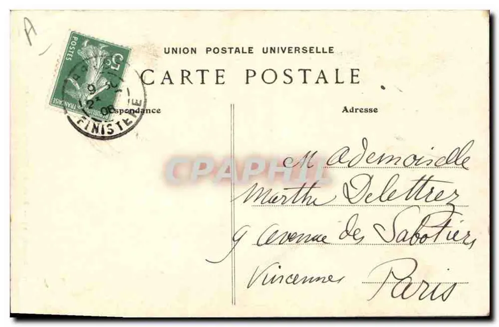 O Sonhador Bretão — O Sonhador Bretão — Coleção Villard, Quimper - Verso
