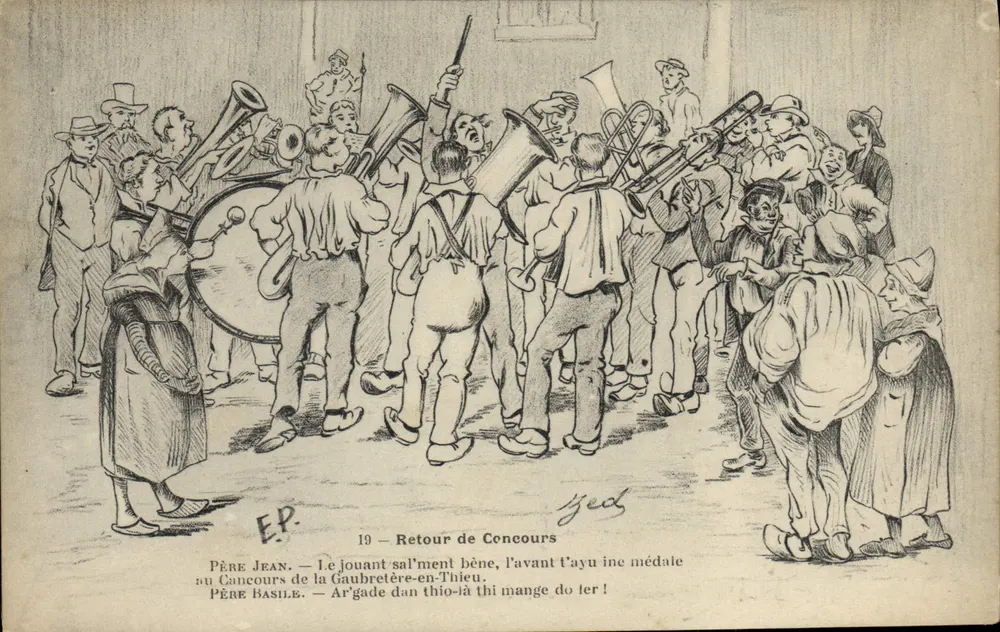 Retorno de Concurso — Gaubretère-en-Thieiu — Editor E.P. n°19 - Frente