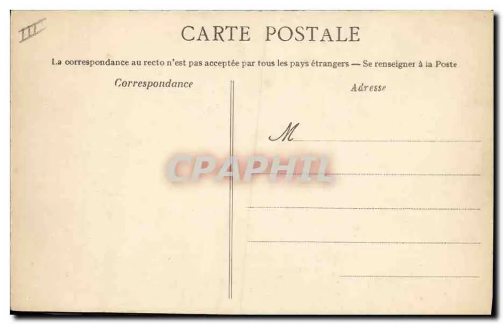 Retorno de Concurso — Gaubretère-en-Thieiu — Editor E.P. n°19 - Verso
