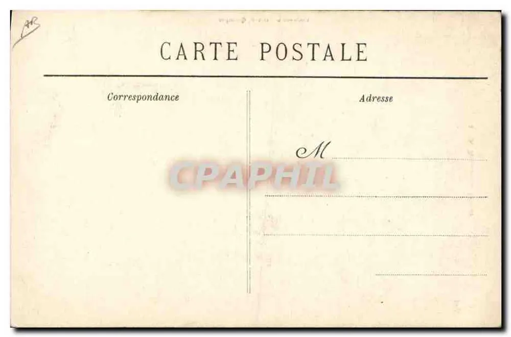 Corneta do Faouet — Músicos tradicionais — Coleção Villiard, Quimper, n° 1250 - Verso