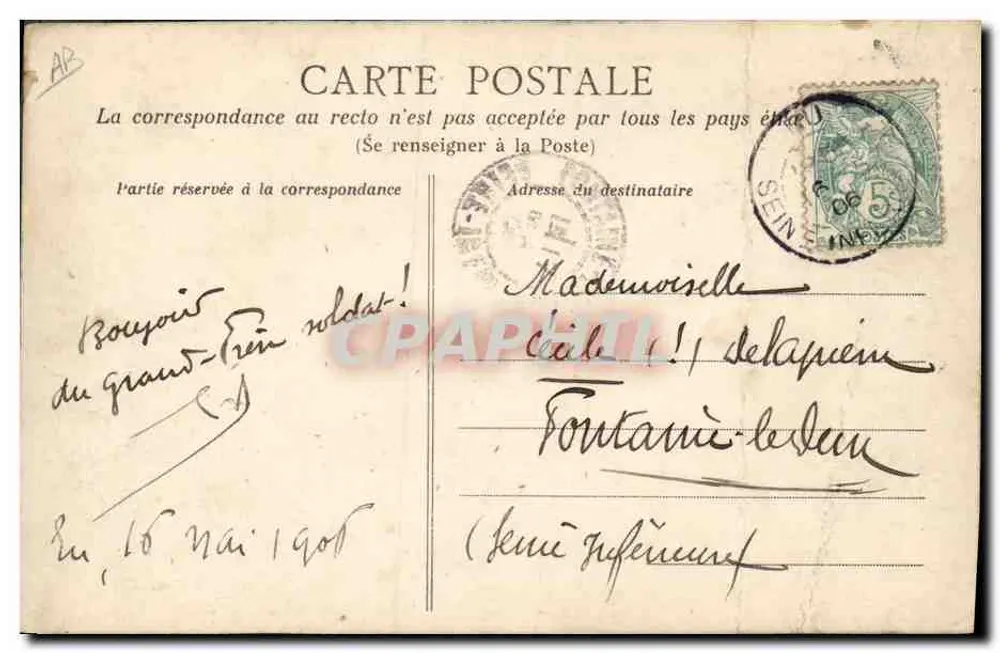 Au Pays Normand — Au paturage — Éditeur C.P.R. n°4 - Rückseite