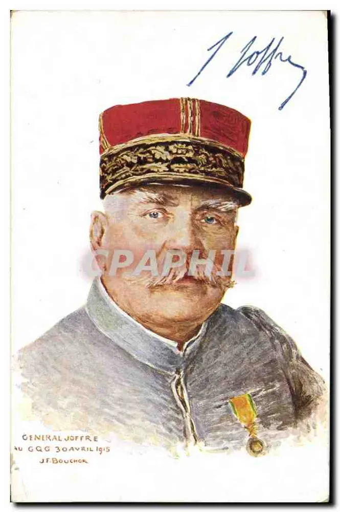 Général Joffre — Portrait en uniforme — J.F. Bouchor, n° 771 - Frente