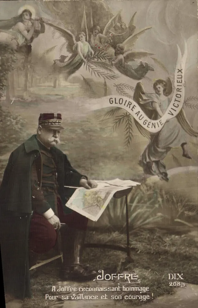 Joffre — Homenagem a Joffre por sua valentia e coragem — DIX 208/3 - Frente