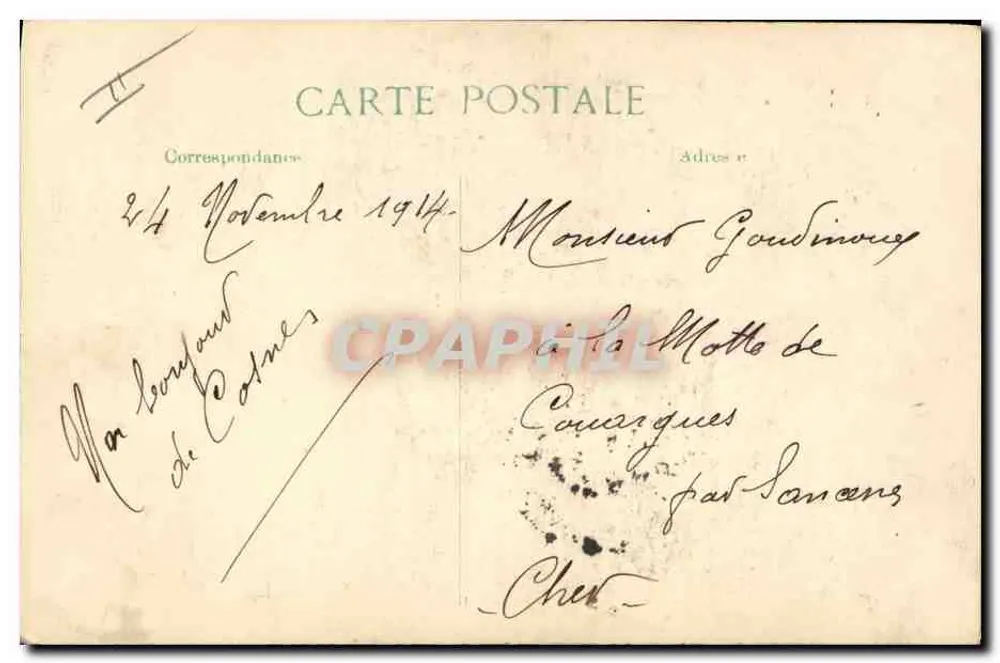 Geral Joffre — O conflito europeu em 1914 — E. Le Deley, impressor, Paris - Verso