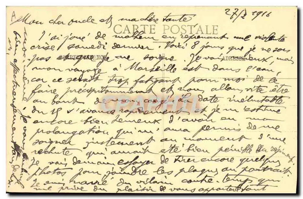 जॉफ्रे — एक विरोधी चित्र — निम्स के जुड़े छापघर, संख्या 1914 - पीछे