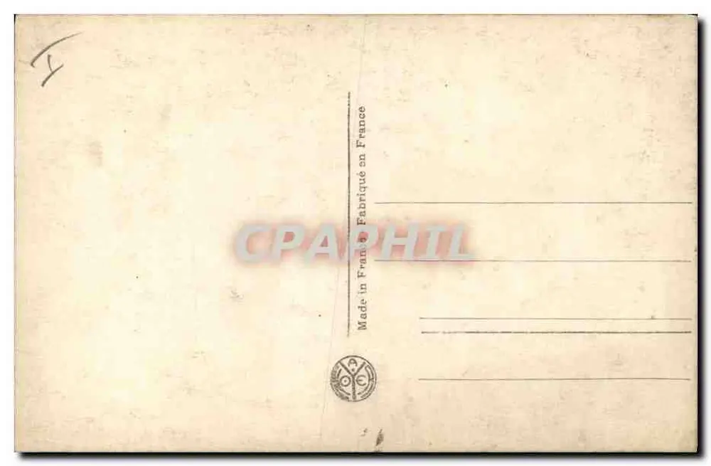 Maréchal Foch — retrato militar — Foto Manuel, Paris - Verso