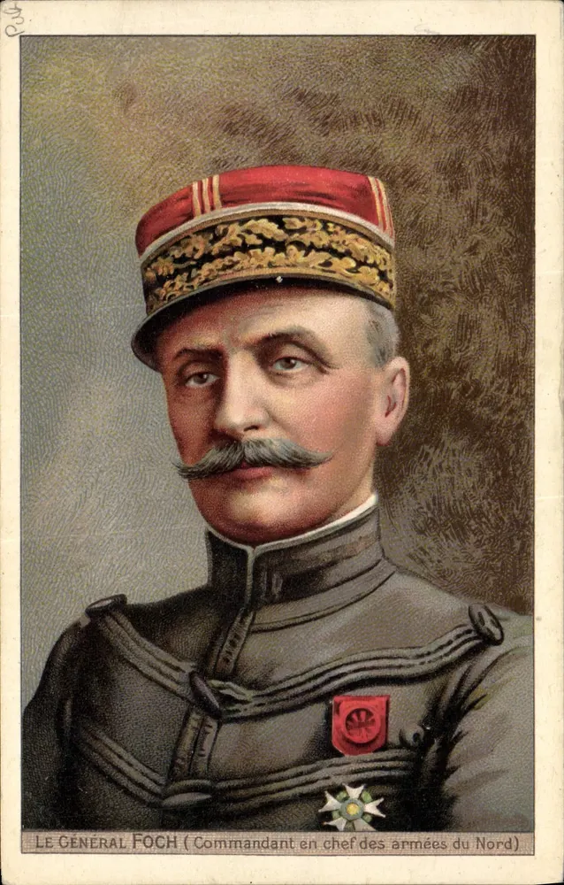 General Foch — Kommandant der nordischen Armeen — Verlag nicht sichtbar, Seriennummer 233 - Vorderseite