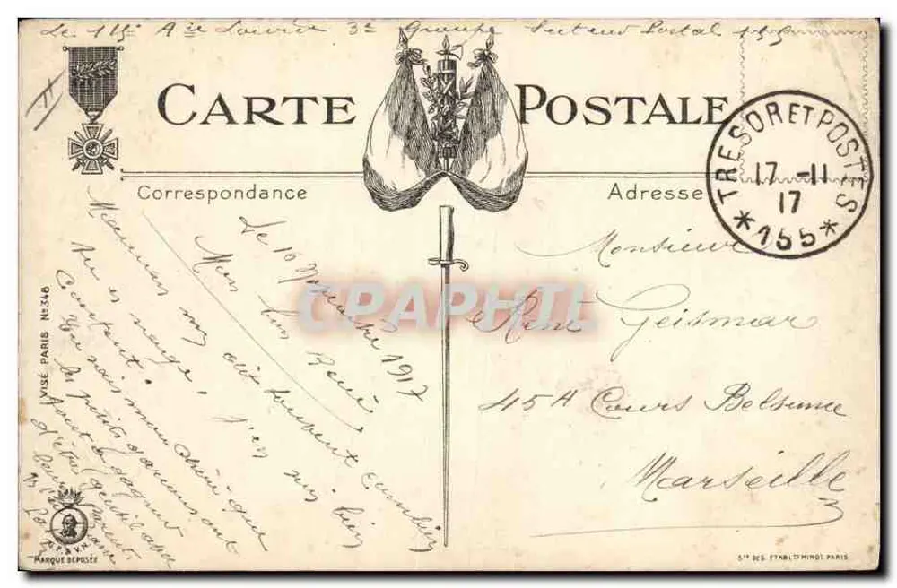 A visita — Gabard, n° 348 - Verso