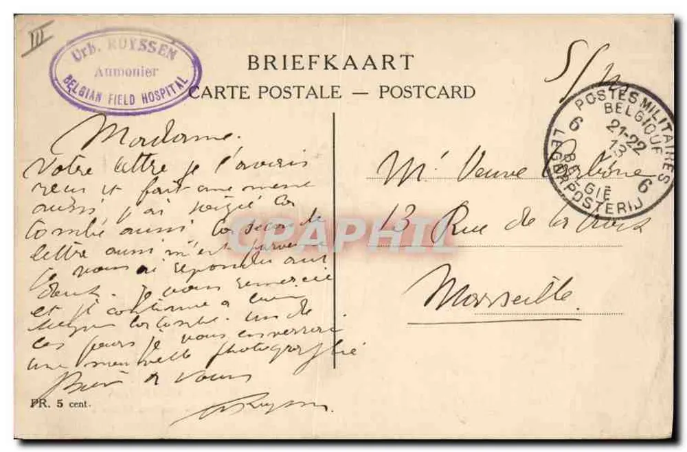 Yzer 1915 — Nobels, 4L 1B 1DA — Desenhos das trincheiras da edição B.S.D. - Verso
