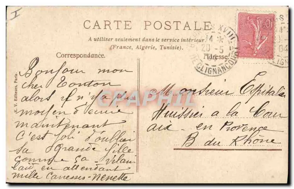 Récolte du blé — Scène de moisson dans un champ — K. V. Éditeurs, Paris - Verso