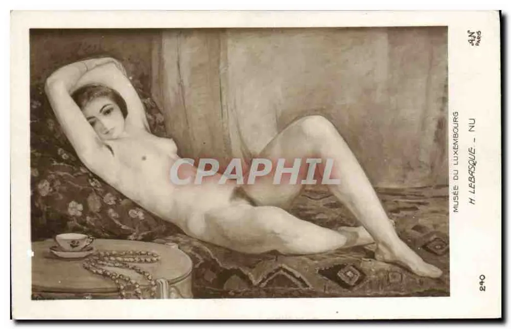 Nu em repouso — Museu do Luxemburgo — H. Lebasque — n° 240 - Frente