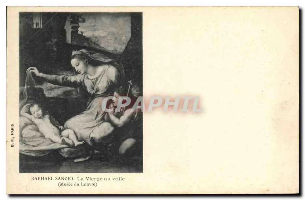 Die Jungfrau mit dem Schleier — Raphael Sanzio — B.F. Paris - Vorderseite