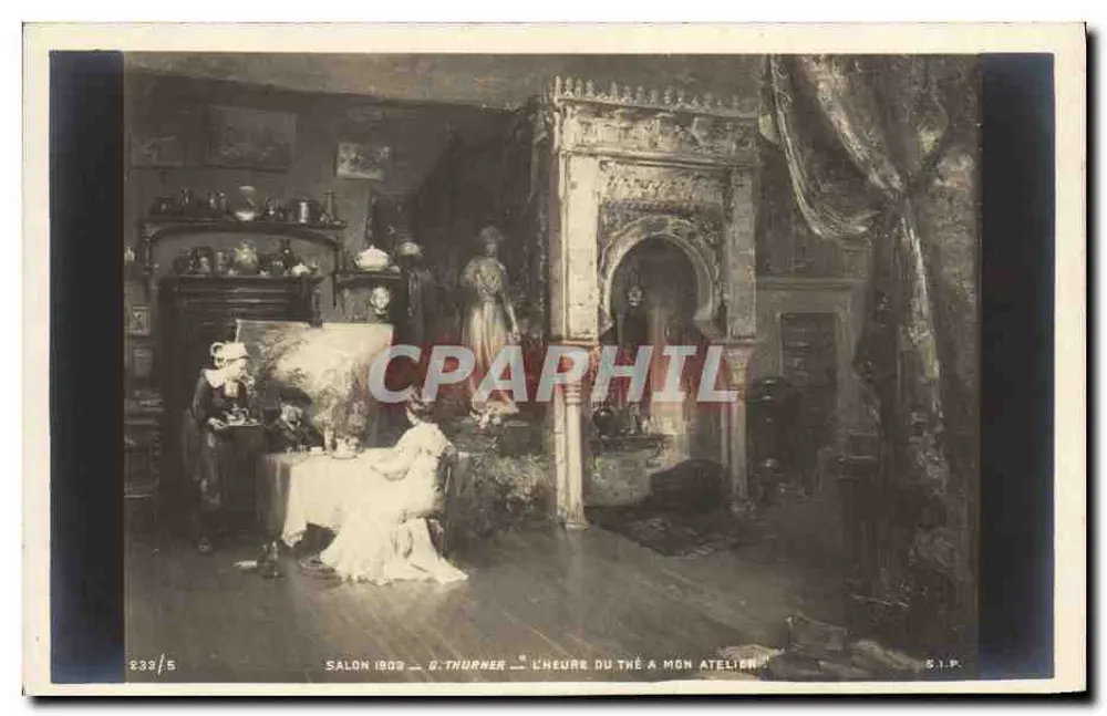 Salon 1903 — G. Thurner — Teezeit in meinem Atelier - Vorderseite