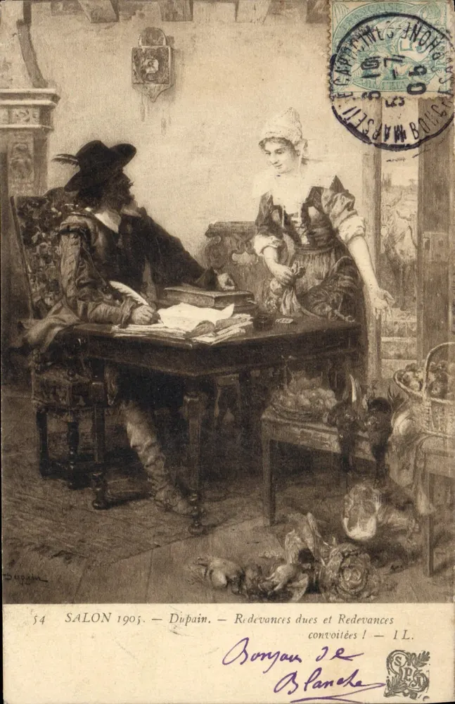 Salon 1905 — Dupain — Abgaben fällig und begehrte Abgaben! — 54 - Vorderseite
