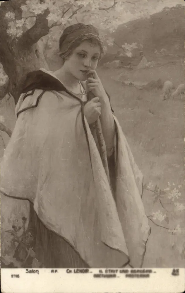 Schäferin — Es war einmal eine Schäferin — Ch. Lenoir, Salon, Nr. 2716 - Vorderseite