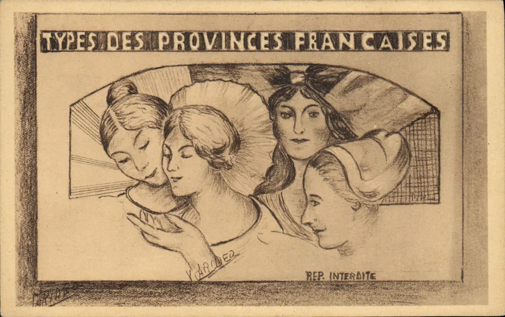 Types des provinces françaises — série illustrée — Y. Aronde - Frente