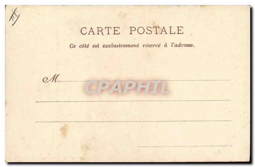 Camponeses saintongeais — cena de casal diante de uma parede de pedra — editado por Sèlèas, n°4 - Verso