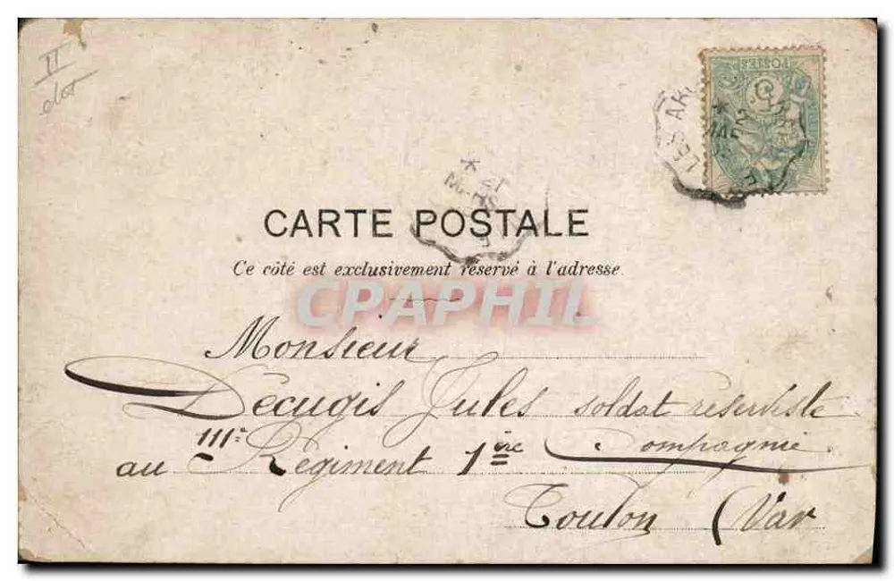 Soldats en conversation — scène militaire — éditeur 'Coupé' n°59 - Rückseite