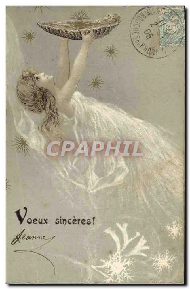 Frau in weißem Kleid mit Schale — Herzenswünsche! — Verlag nicht sichtbar - Vorderseite