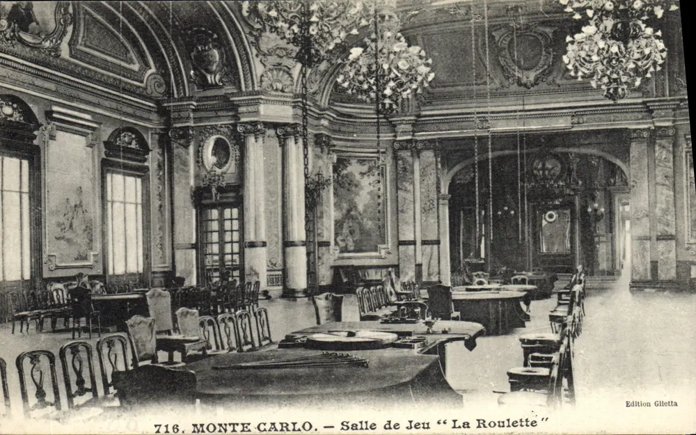 Monte-Carlo — Ansicht des Spielraums "La Roulette" — Edition Giletta, n° 718 - Vorderseite
