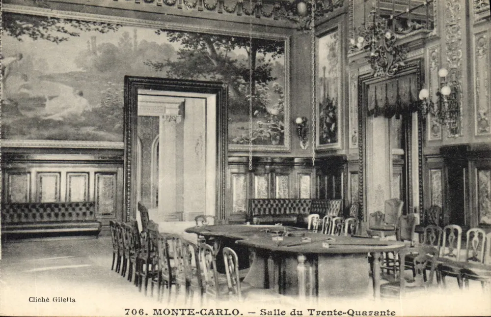 Monte-Carlo — Saal des Dreißig-Vier — Giletta Cliché, Nr. 706 - Vorderseite