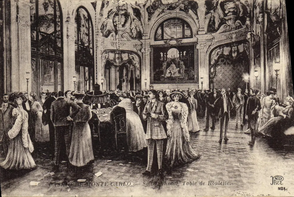 Casino de Monte-Carlo — Ehrensaal, Roulette-Tisch — NDAC - Vorderseite