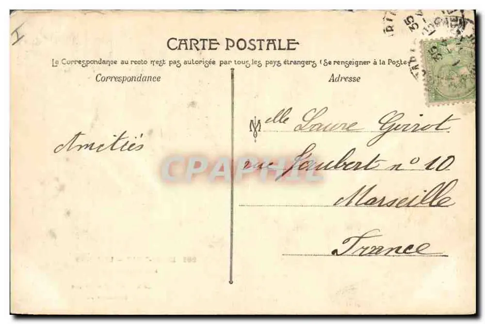 Monte-Carlo — Das Casino — Ein Spielzimmer — Die künstlerische Côte d'Azur — Sammlung JC. - Rückseite