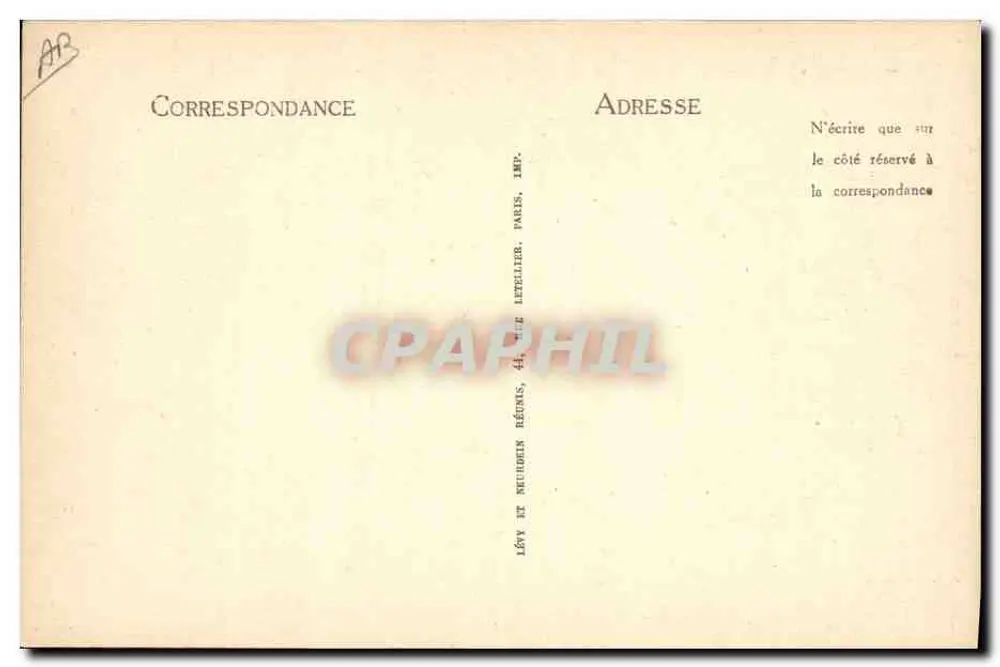 Tabelle des Trente & Quarante in Monte-Carlo — Verlag Imp. Lévy et Neudien, Paris - Rückseite