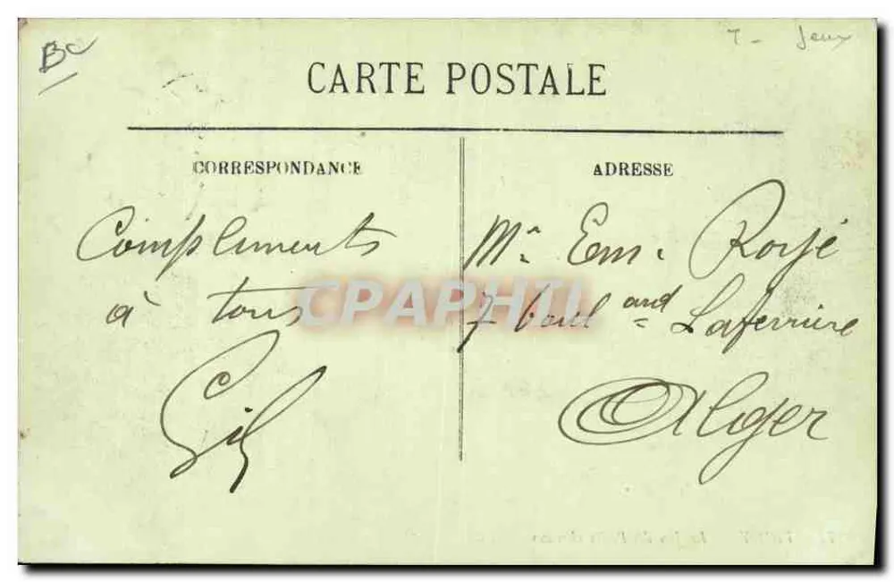 Vichy — Le Jeu des Petits chevaux — LL. - Verso