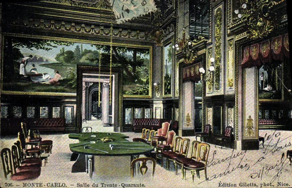 Monte-Carlo — Salle du Trente-Quarante — Édition Giletta, phot. Nice, n°706 - Vorderseite