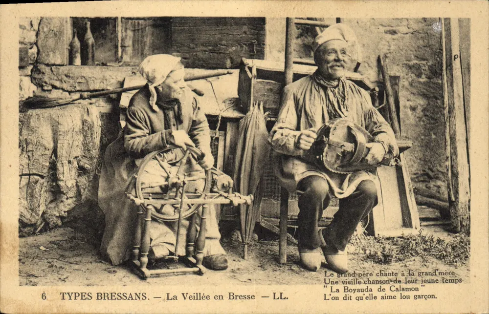 Tipos Bressans — A Noite na Bresse — LL. — N°6 - Frente