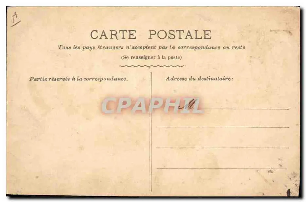 Femme en costume de scène jouant de la cornemuse — M. CARBONEL, MARSEILLE, MUSIQUE & PIANOS - Rückseite