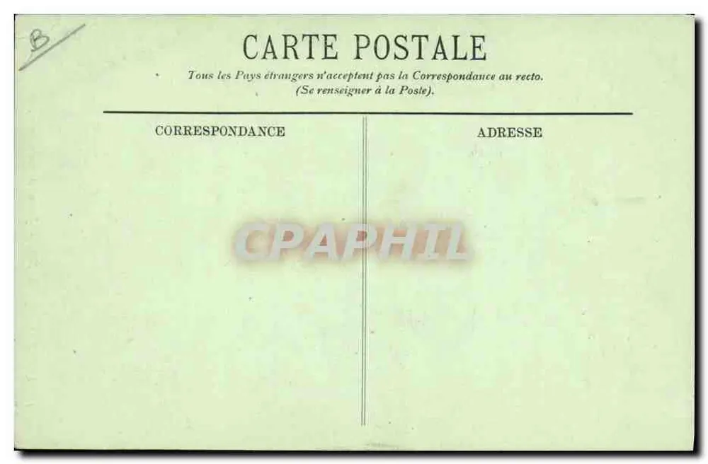 Tipos da Auvergne — Jovem tocador de corneta — LL. n°14 - Verso