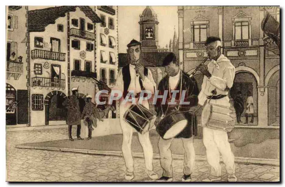 Os Tambourinos — País Basco Espanhol — Fot. Marel Delboy, Bordeaux - Frente