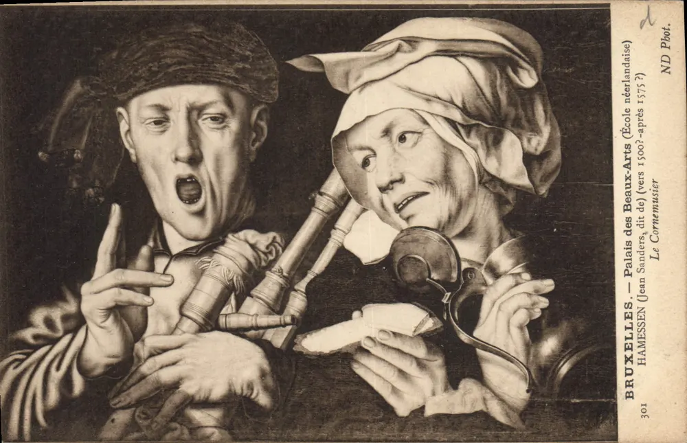 Bruelles — Palast der schönen Künste (Niederländische Schule) — Le Cornemusier - Vorderseite