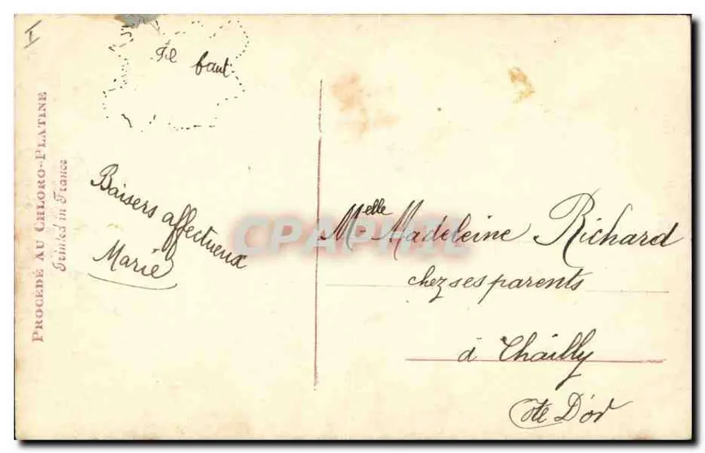 Wilk i owca — scena bajkowa — wydawca J. C. L. n° 3192 - Rewers
