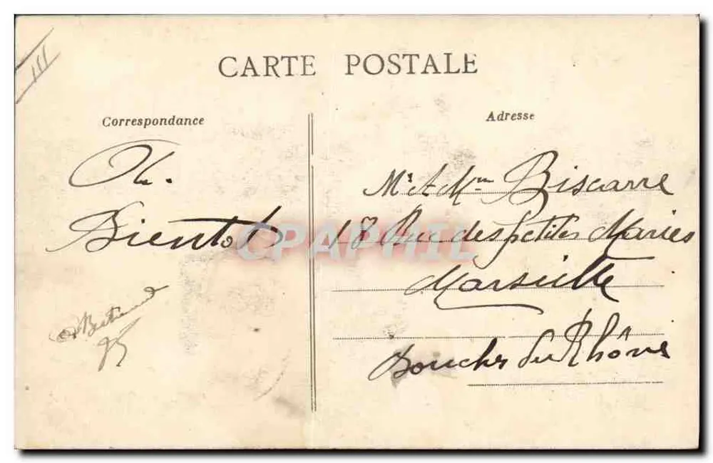 Manöver im Südwesten — September 1912 — D.B. Erinnerungskarte — A. Pascal - Rückseite