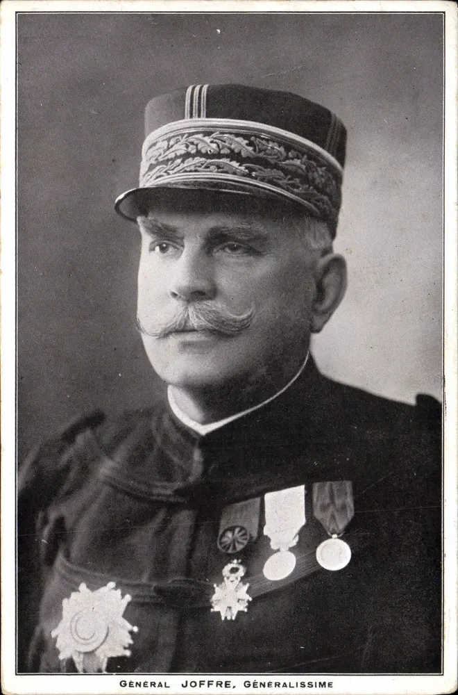 Geral Joffre, Geralíssimo — retrato militar — editor Fournier, Sainte-Marie - Frente