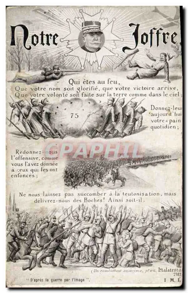 Notre Joffre — Edição patriótica — Impressora L. Lapina - Frente