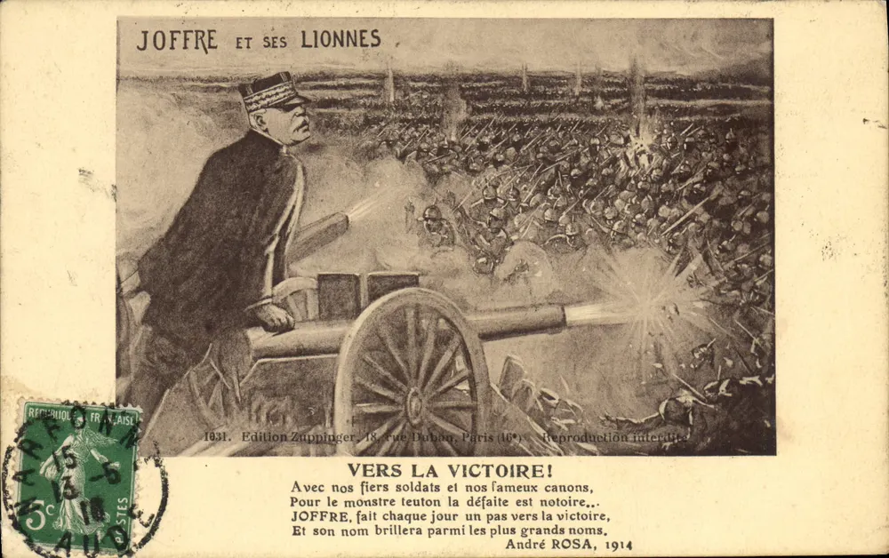 Joffre und seine Löwinnen — Édition Zuppinger, Paris 1931 - Vorderseite