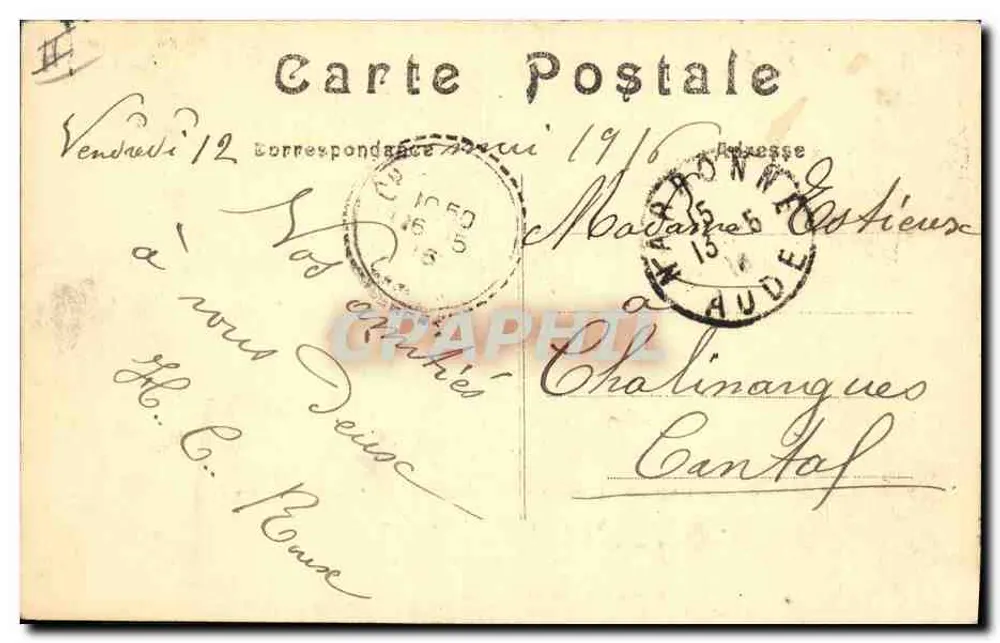 Joffre und seine Löwinnen — Édition Zuppinger, Paris 1931 - Rückseite