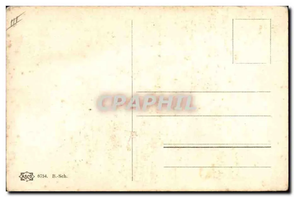 Soldado em uniforme vermelho — com rosas e chapéu — desenho assinado A.H. - Verso