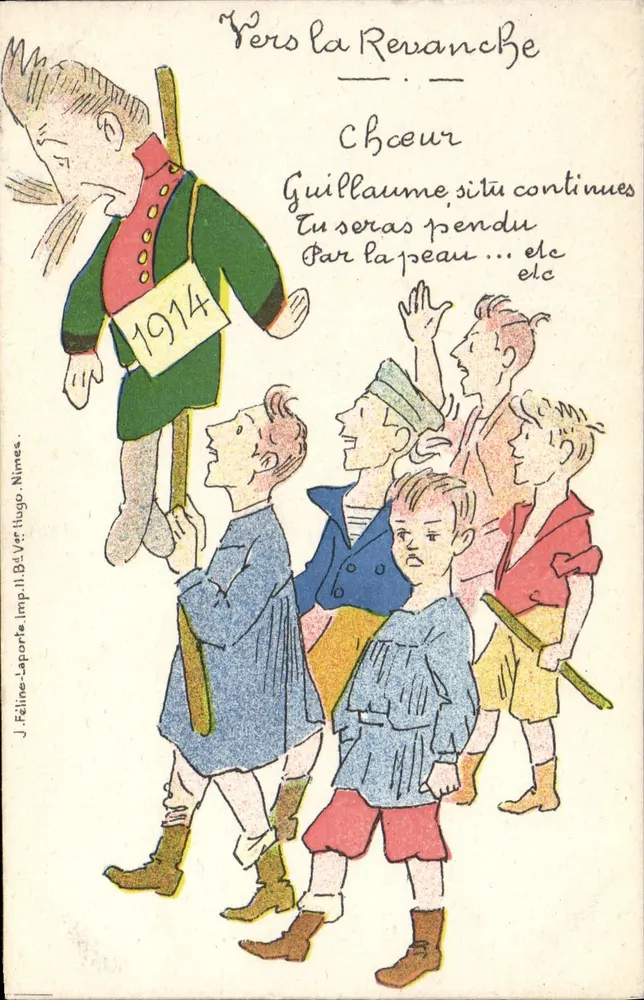 Zur Rache — Chor — J. Féline-Laporte, Imp. J. Bt. Vert Hugo, Nîmes - Vorderseite